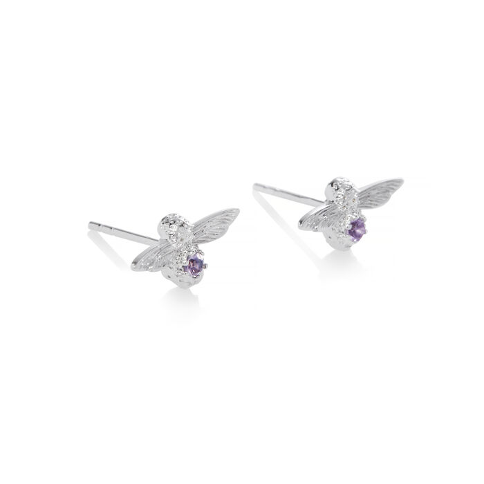 Olivia Burton Bejewelled Bee Bracelet and Earrings Women's Gift Set