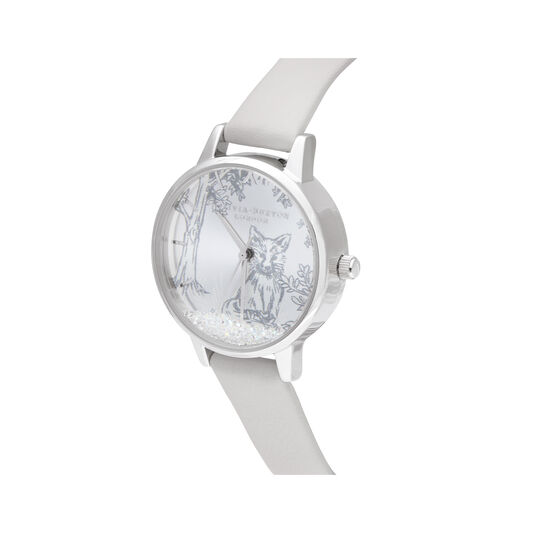 Olivia Burton Snow Globe Blush & Silver