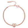 'S' Heart Initial Chain Women's Bracelet