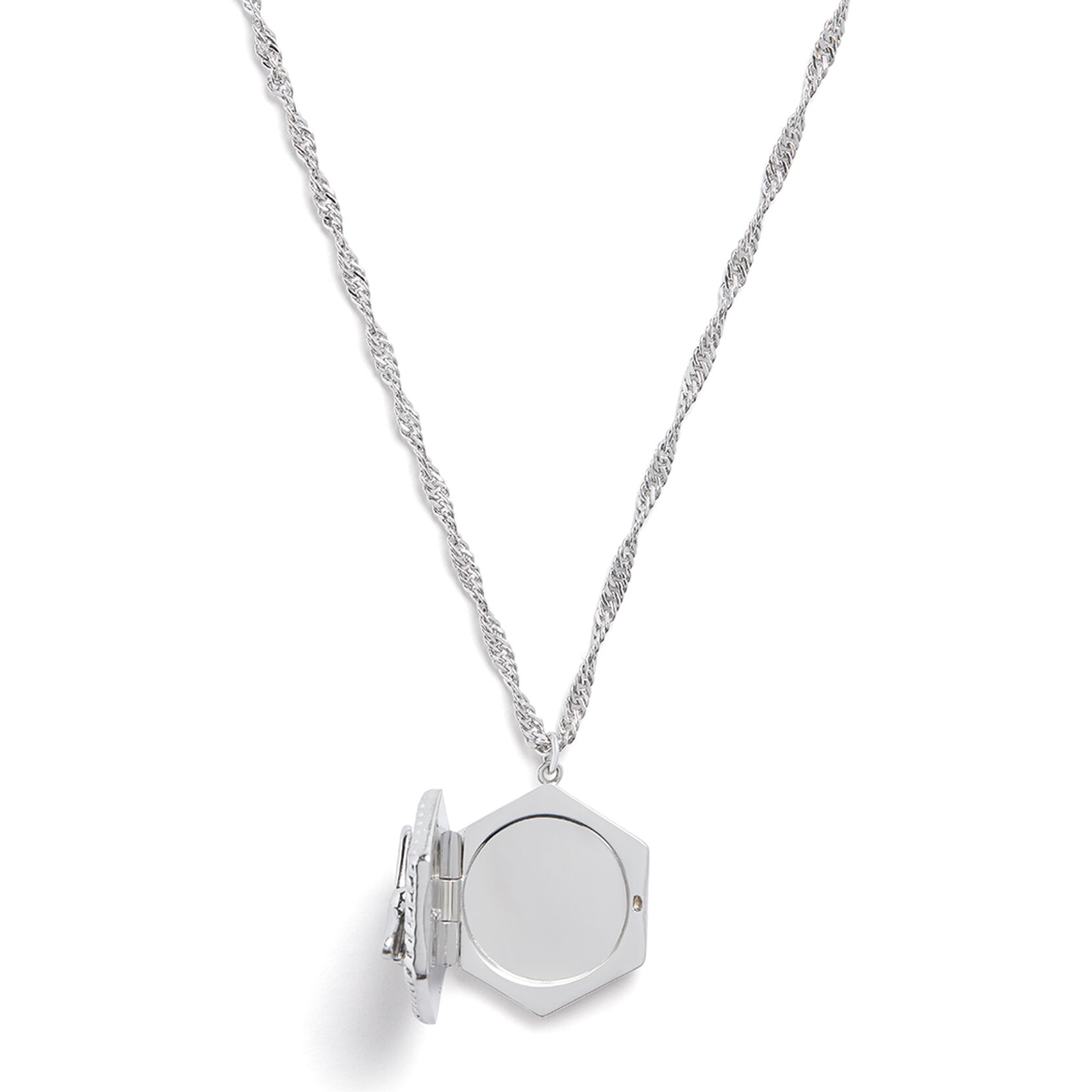 Lucky Bee Silver Locket Necklace