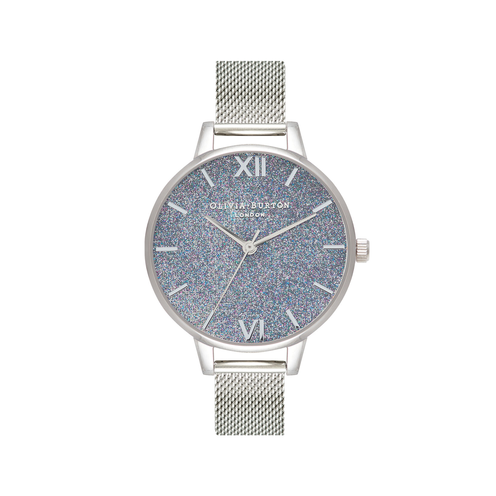 Silver Glitter Demi Women's Watch, 34mm
