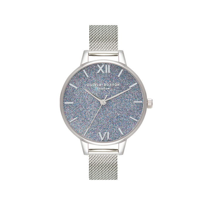 Silver Glitter Demi Women's Watch, 34mm