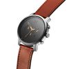 MVMT Chrono Silver Natural Tan  Men's Watch, 45mm