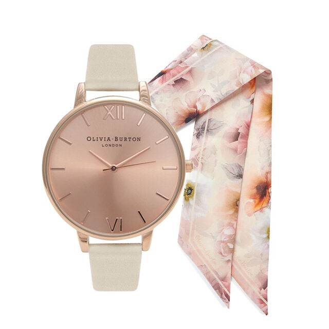 Olivia burton store rose gold watch
