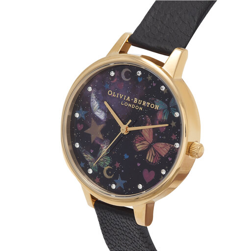 Gold & Black Women's Watch, 34mm