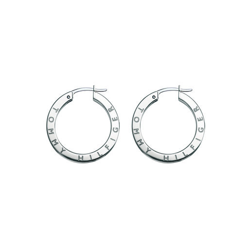 Tommy Hilfiger Ladies Silver Crystal Earrings