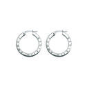 Tommy Hilfiger Ladies Silver Crystal Earrings