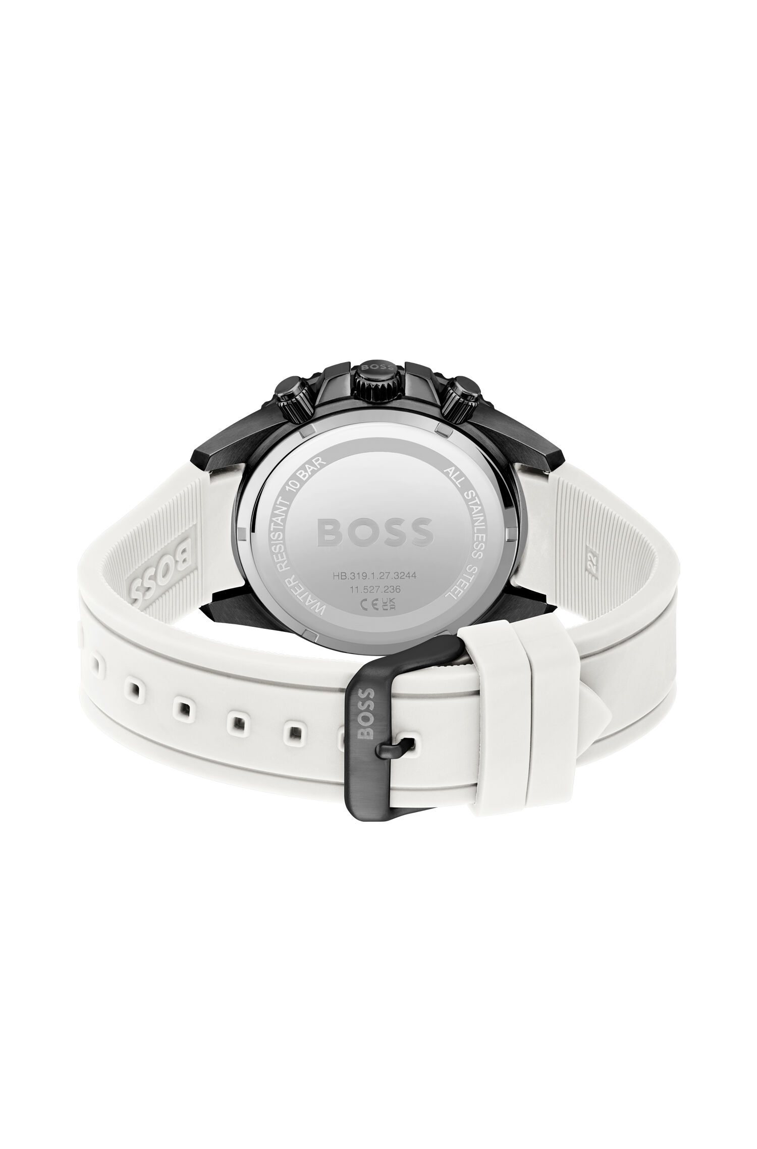 Hugo boss white watch on sale