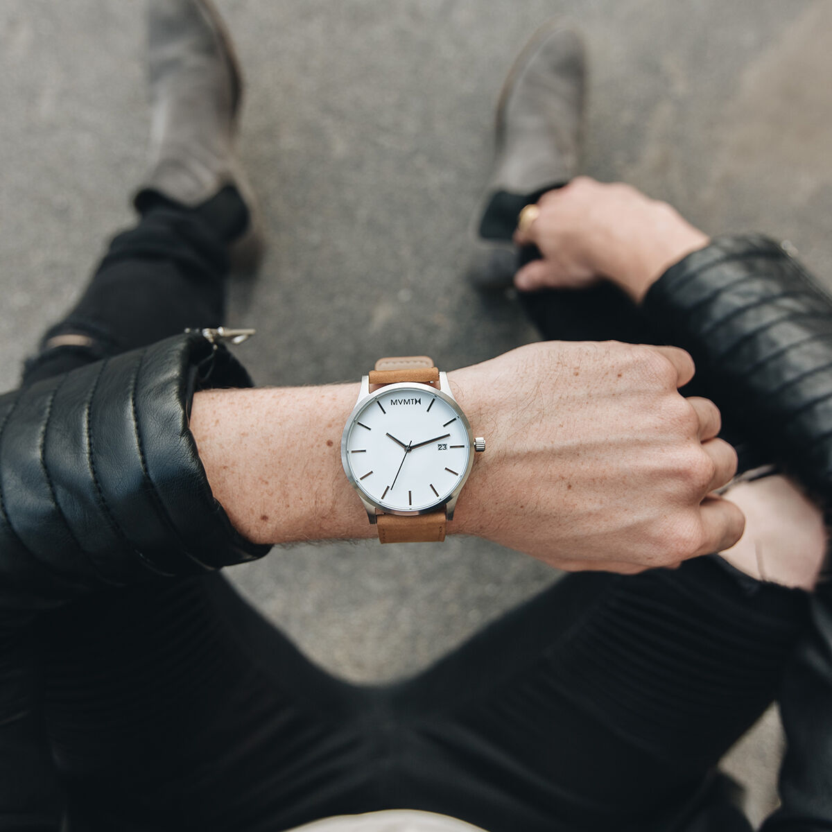 Classic White Tan Classic Men s Watch Collection MVMT