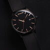 Black Rose Leather Men's Watch, 45mm