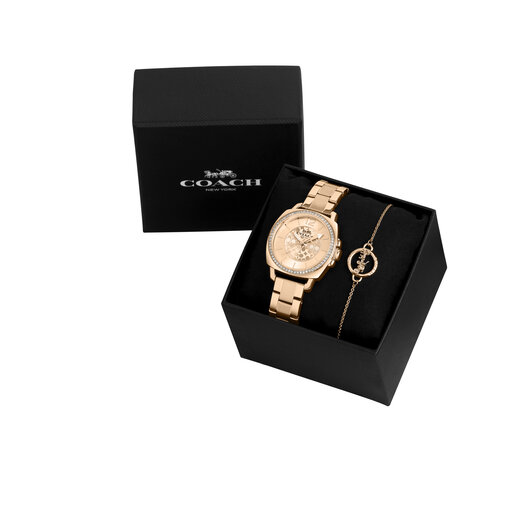 Boyfriend Women's Watch & Bracelet Gift Set, 34mm