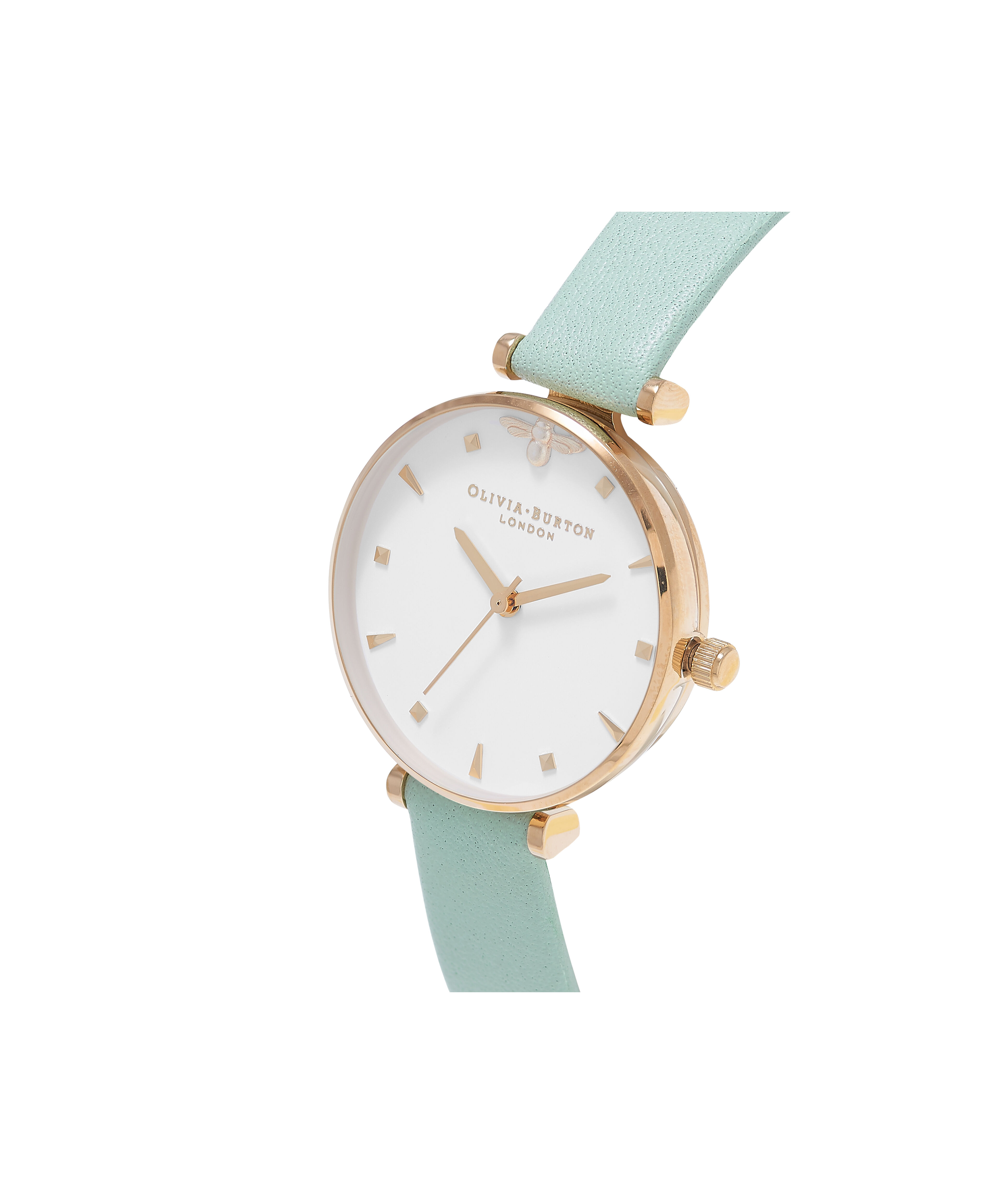 売れ筋新商品 Ladies London Burton Olivia | Watch Gold Rose & Green Mint 腕時計
