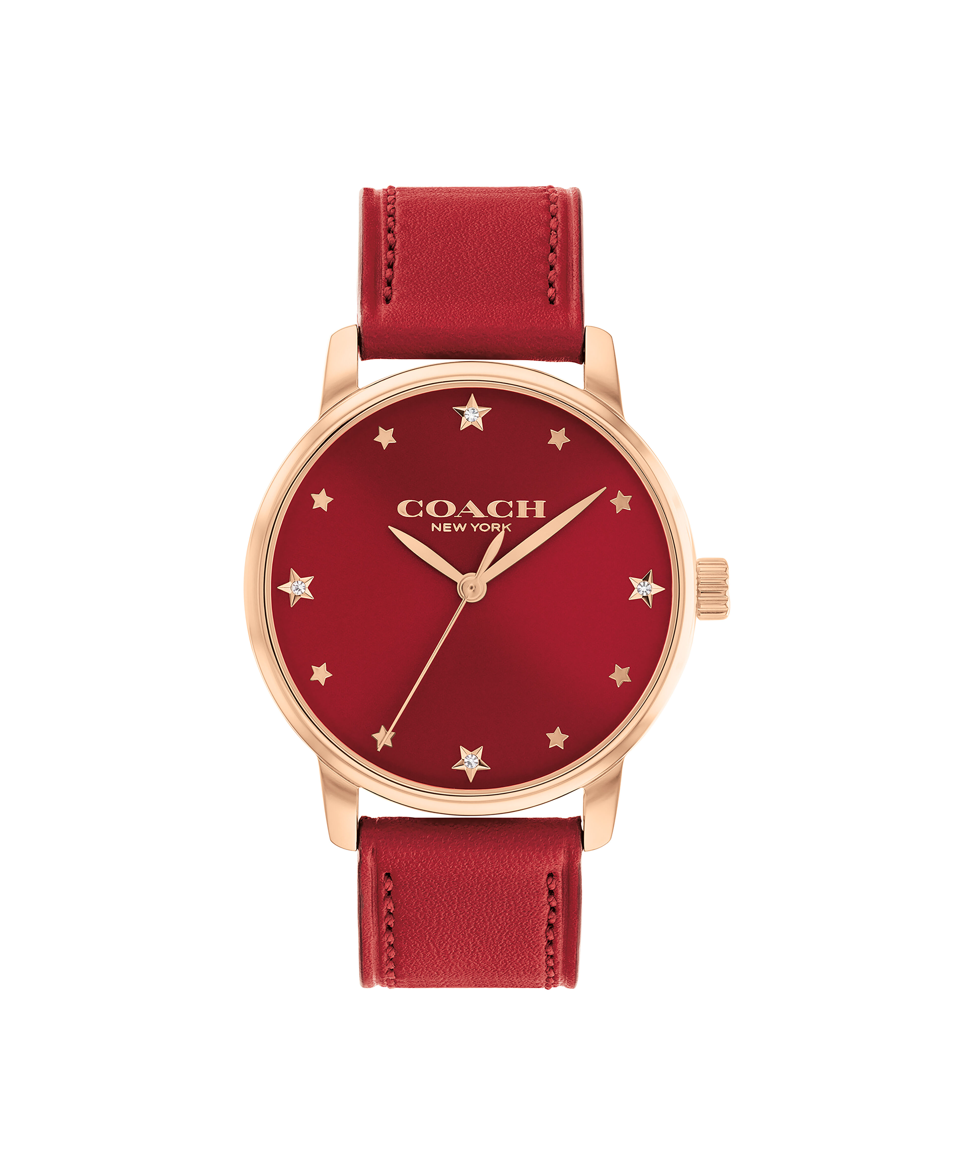 Coach red watch sale
