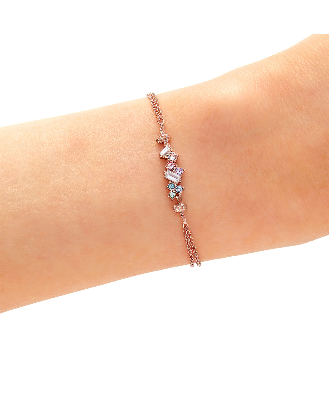 Olivia Burton Movado Company Store Rainbow Bee Chain Bracelet