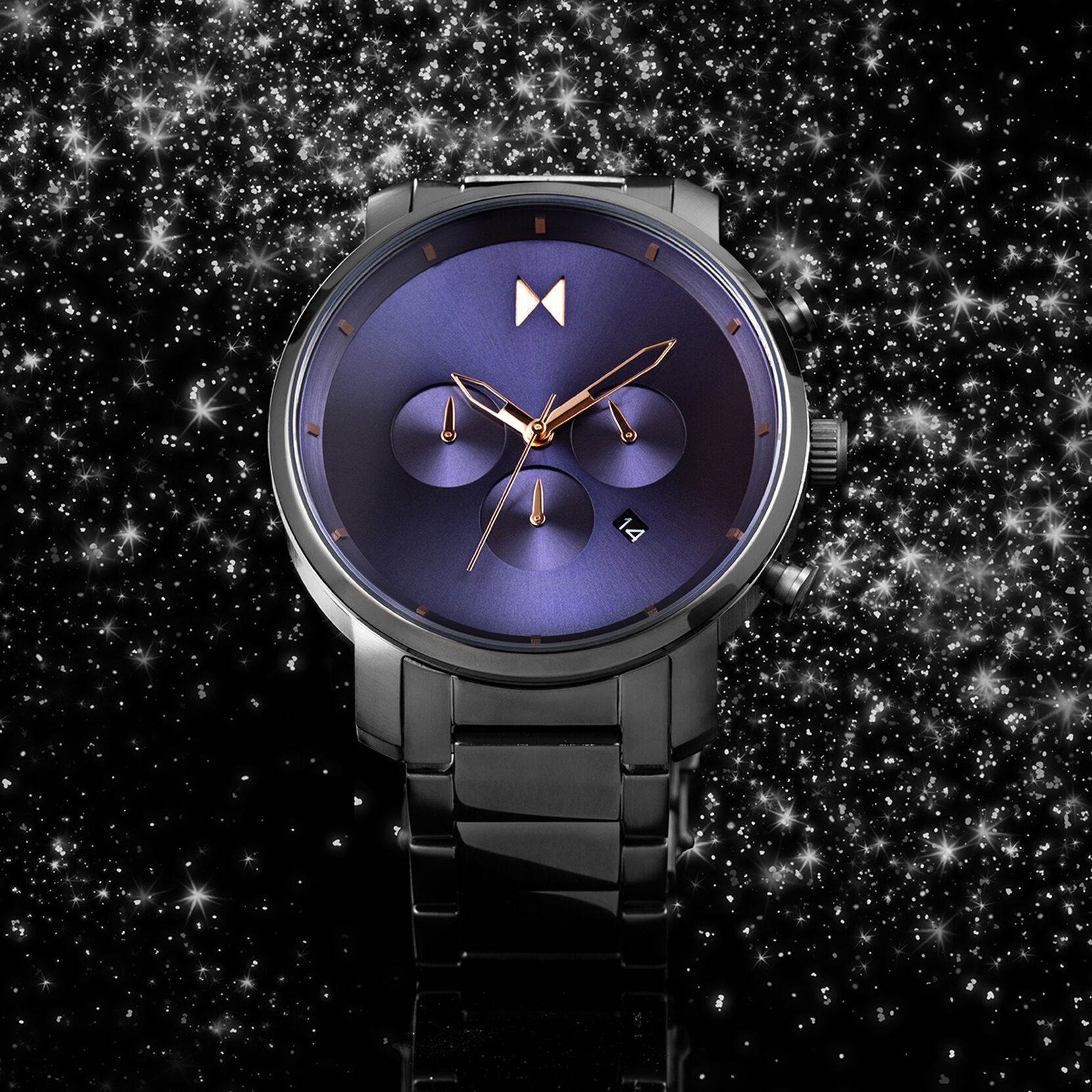 Galaxy Midnight Chronograph Men's Watch, 45mm