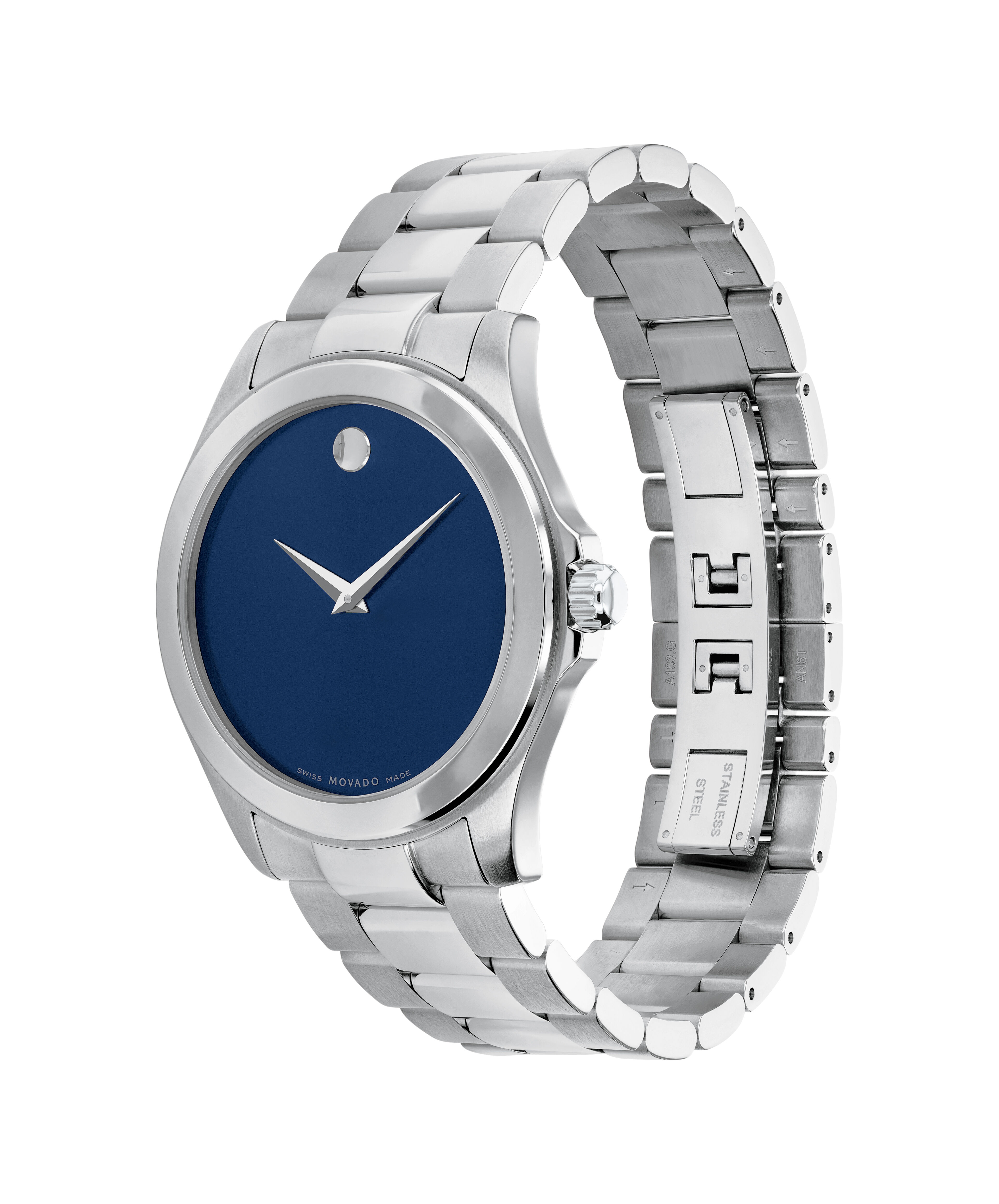 Movado Movado Company Store Men s Movado Junior Sport watch 38.5mm stainless steel case and link bracelet