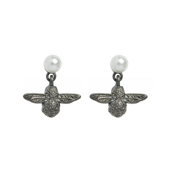 Olivia Burton Pearl Bee Twilight Earrings