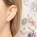 Olivia Burton 3D Bee Threader Earrings Silver