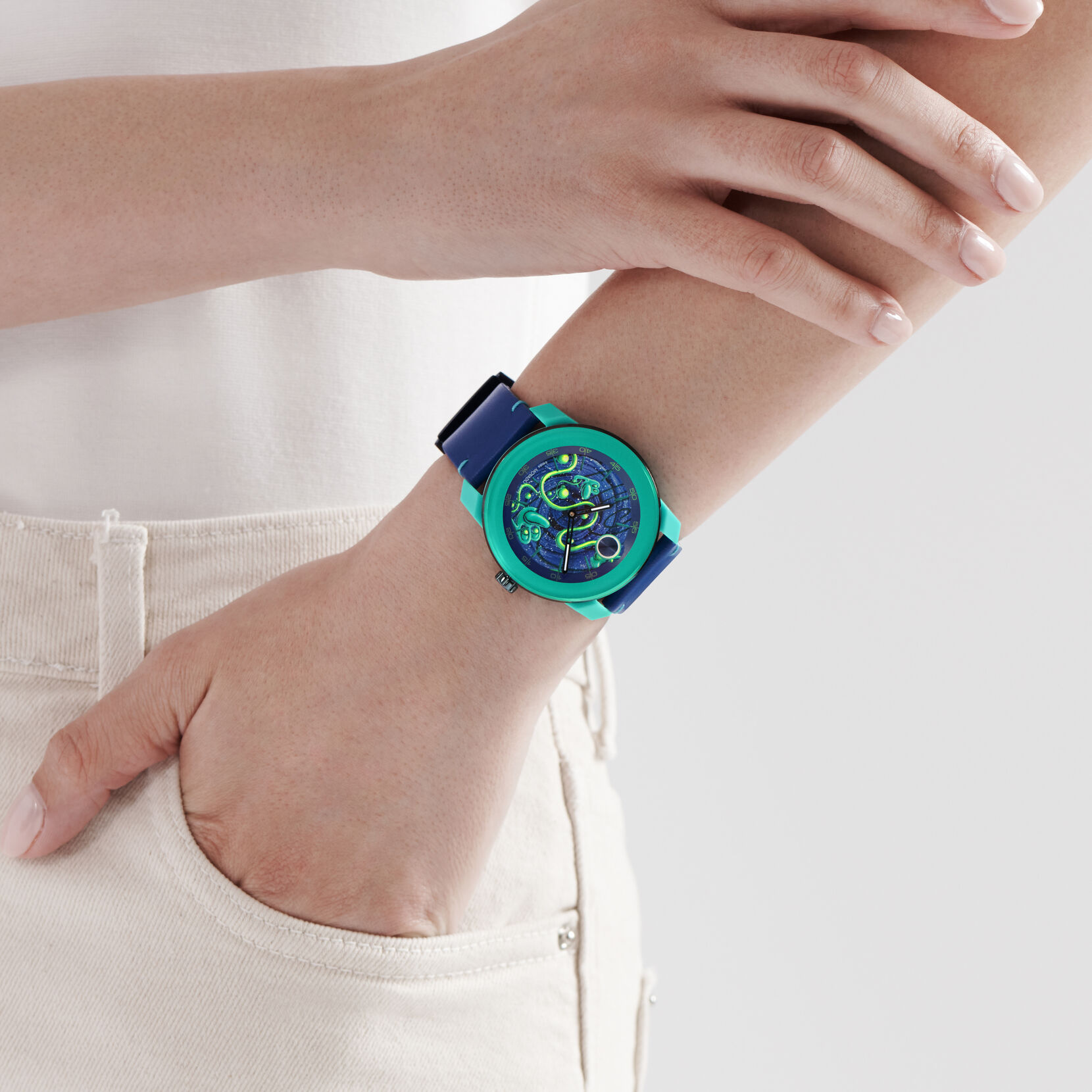 Kenny Scharf X Movado Watch, 42mm