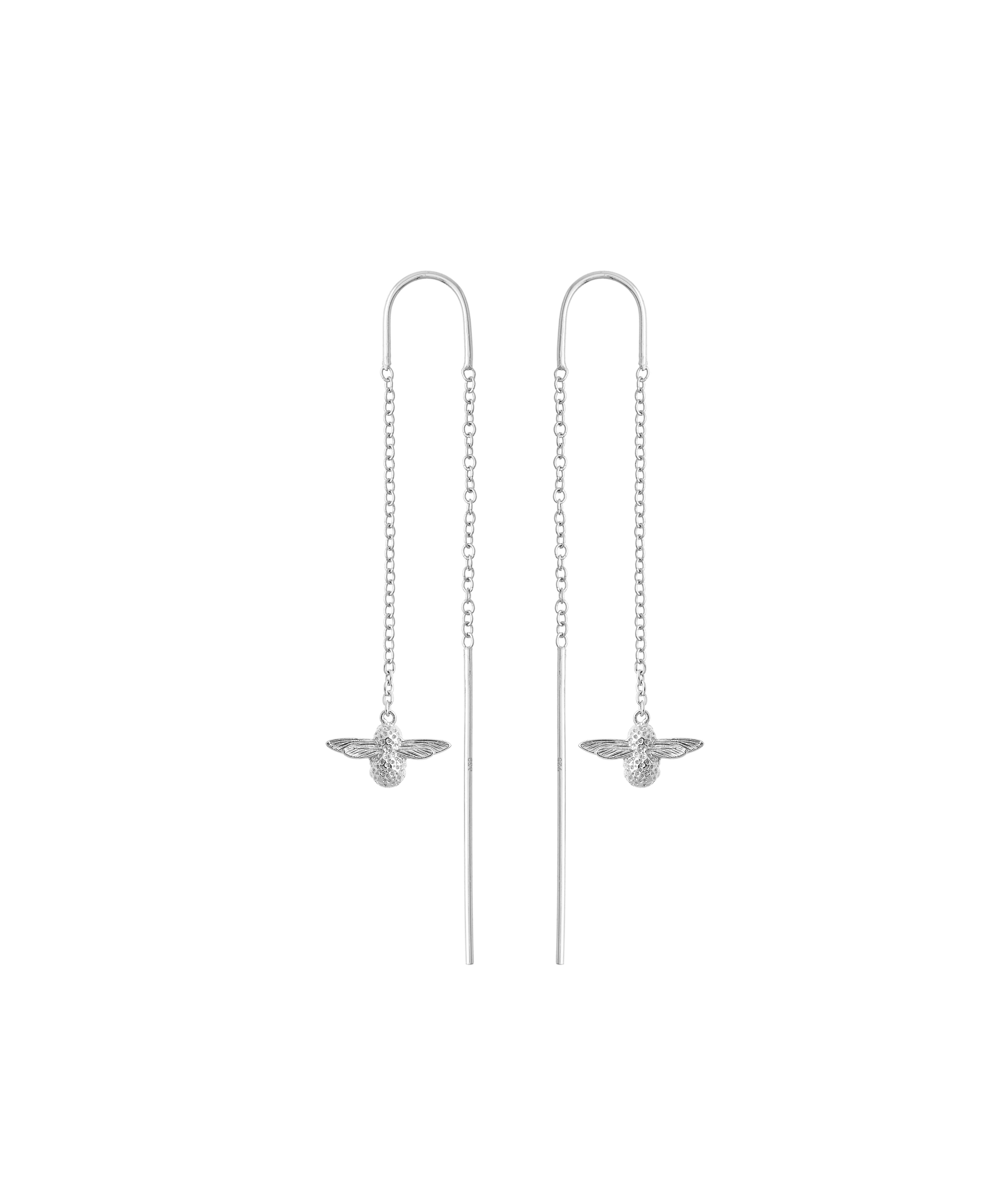 Olivia burton silver bee earrings store