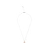 Vintage Bow Charm Necklace Silver & Rose Gold