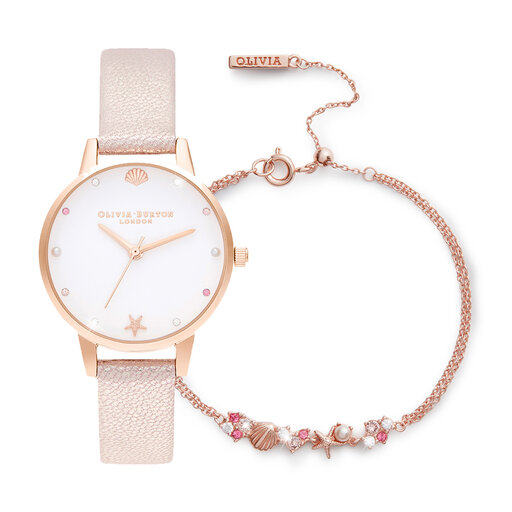 Sparkle Women's Watch & Bracelet Gift Set, 30mm