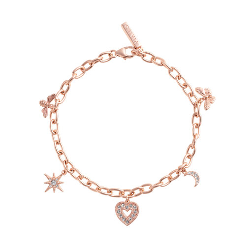 Rose Gold Charm Bracelet M/L