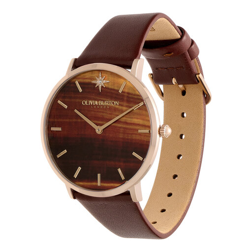 Faux Tiger's Eye Women's Watch, 40mm