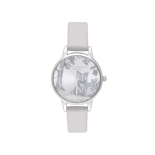 Olivia Burton Snow Globe Blush & Silver