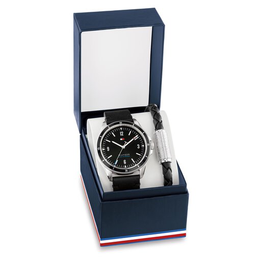 Men's Watch & Bracelet Gift Set, 44mm