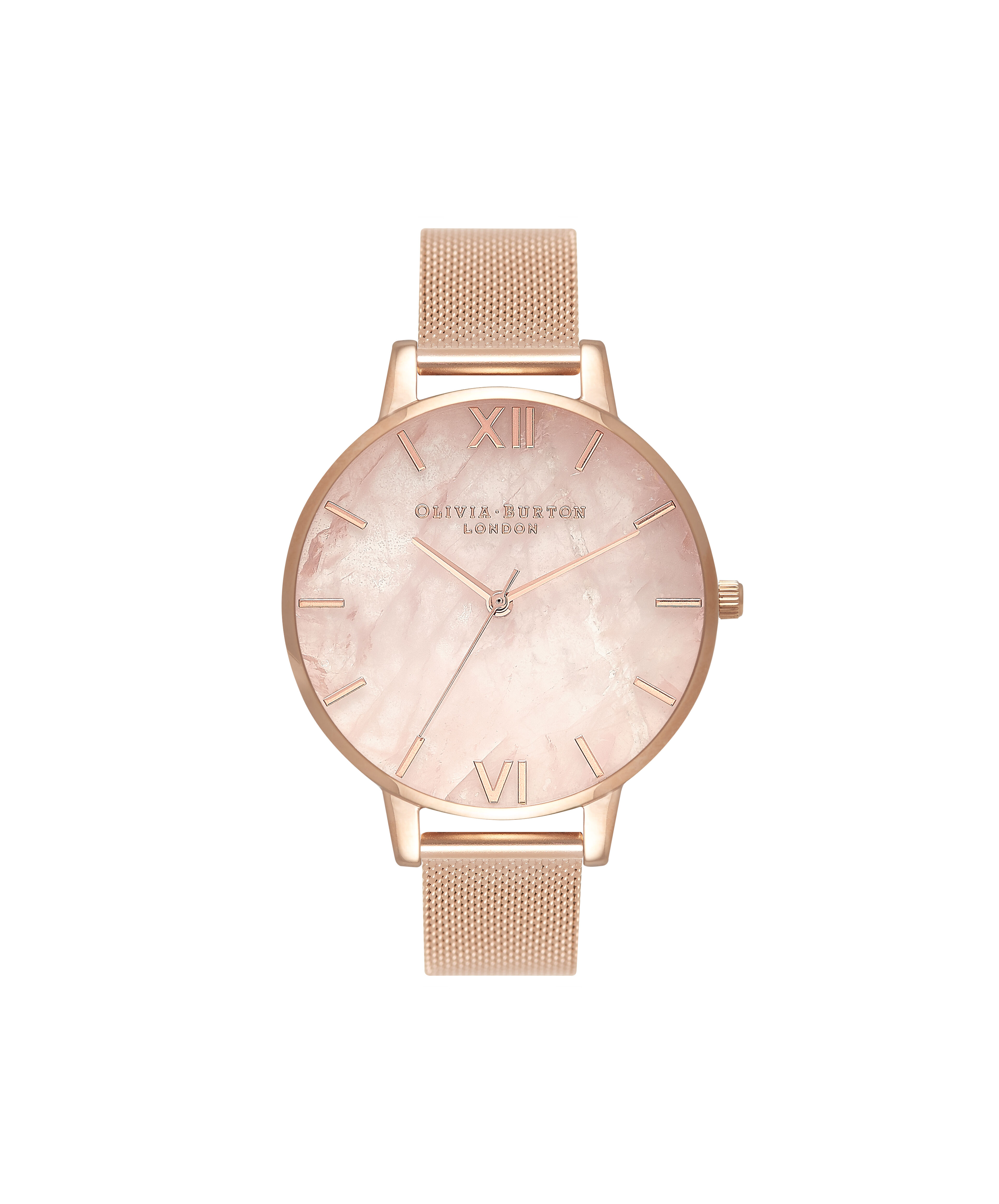 Olivia burton rose gold mesh watch 2025