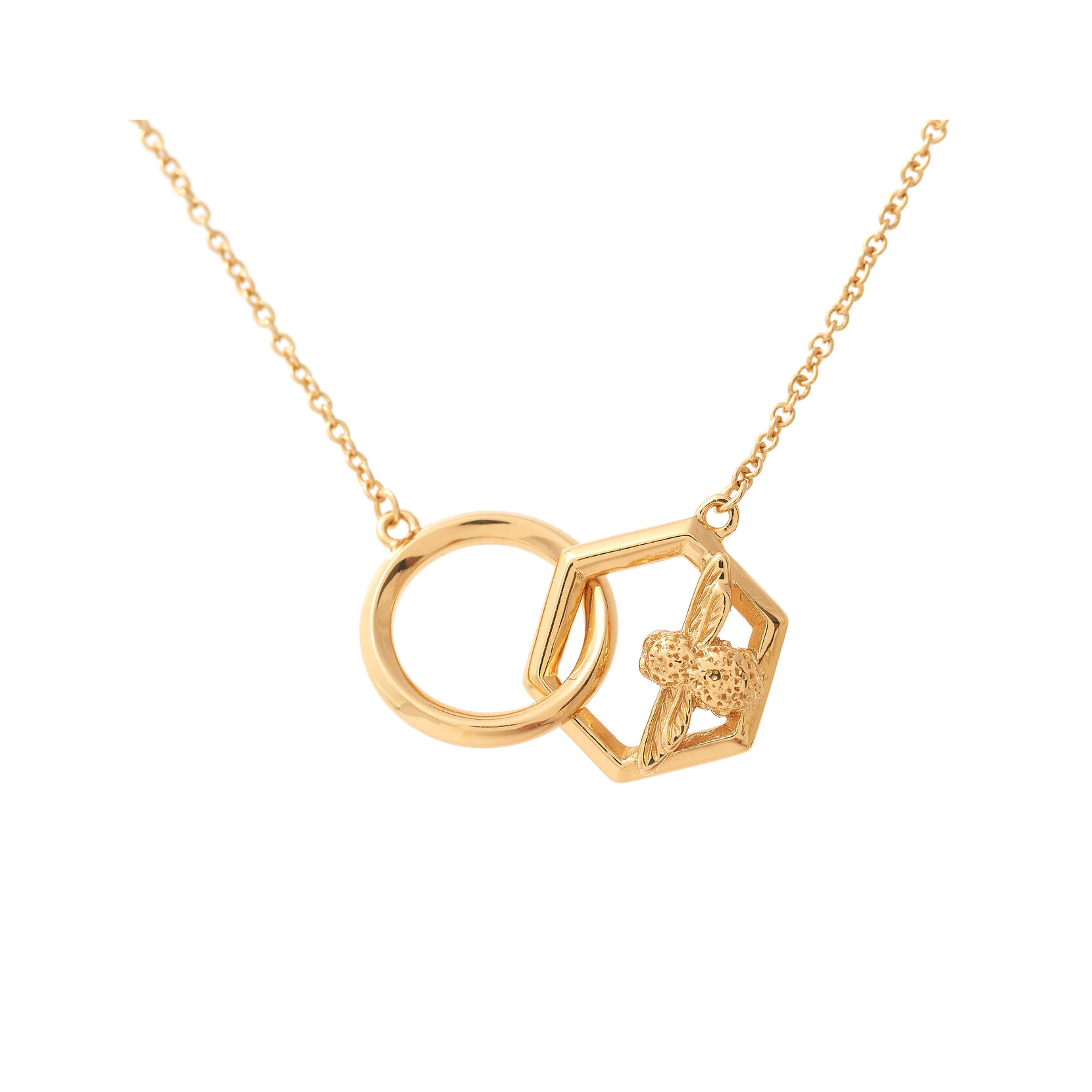 Olivia Burton Honeycomb Bee Women's Necklace