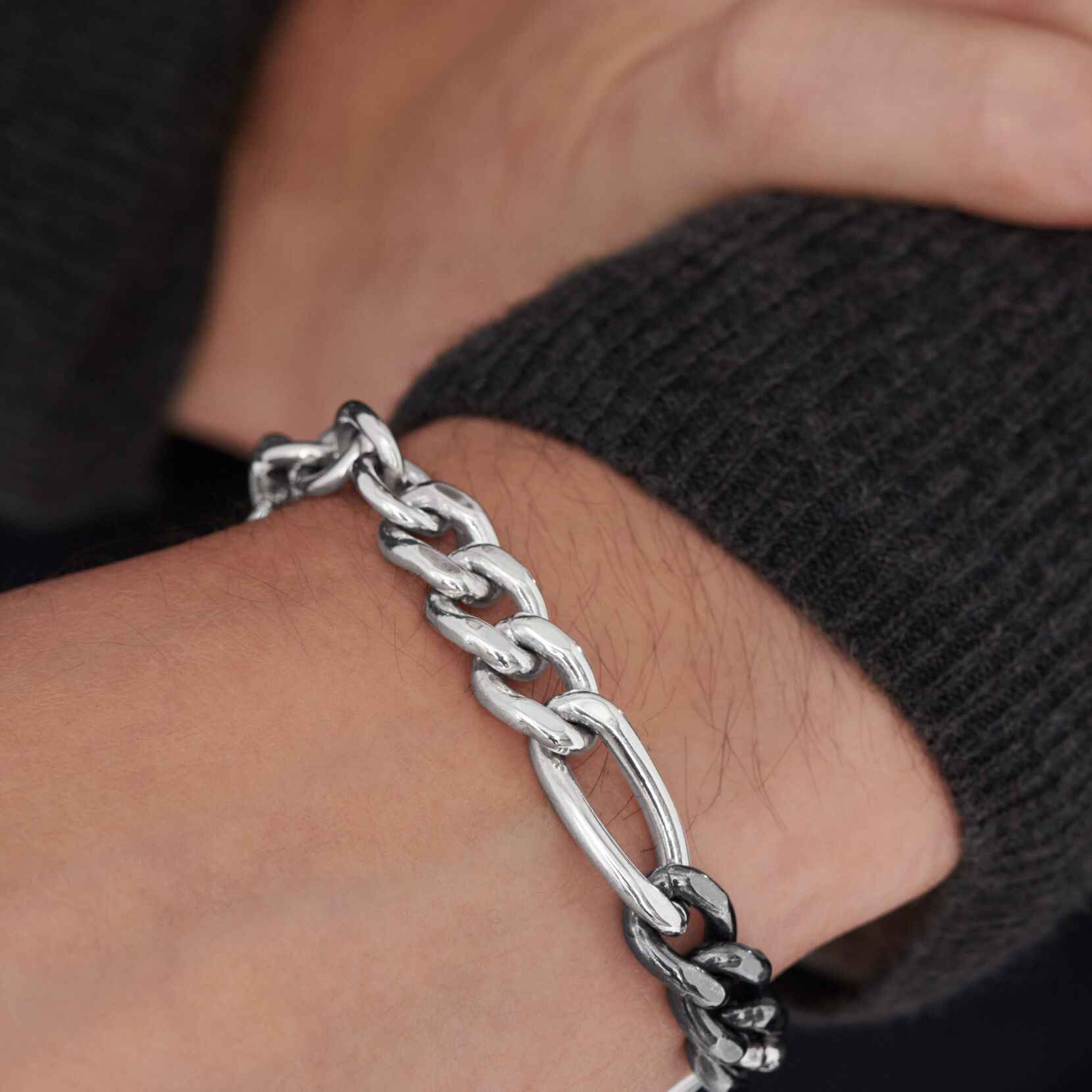 Mixed-Chain Men's Bracelet
