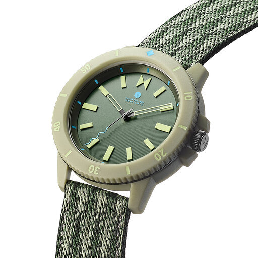 Atlantic Green Solar Men's Watch, 45mm