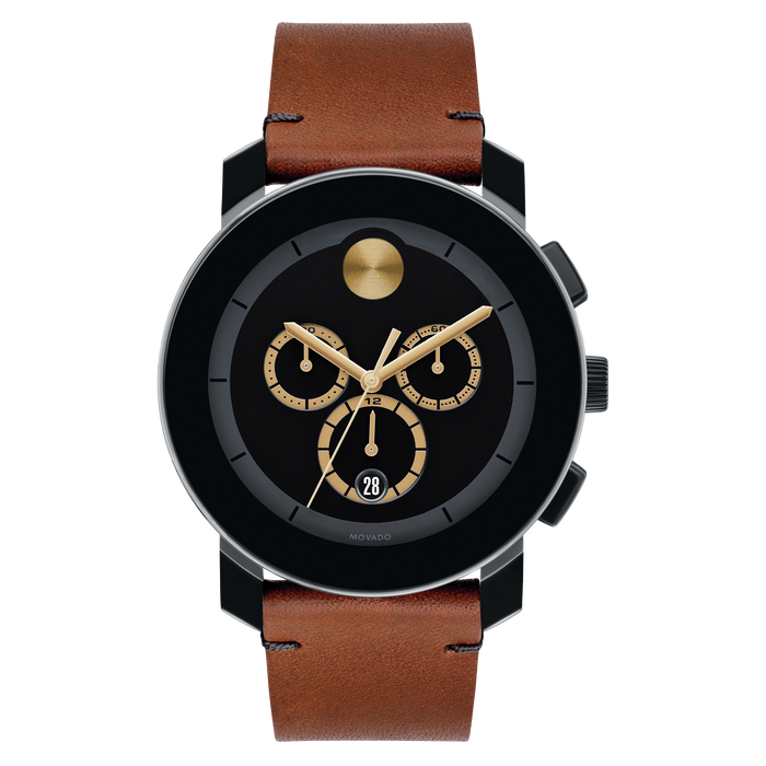Movado men's swiss bold cognac shop
