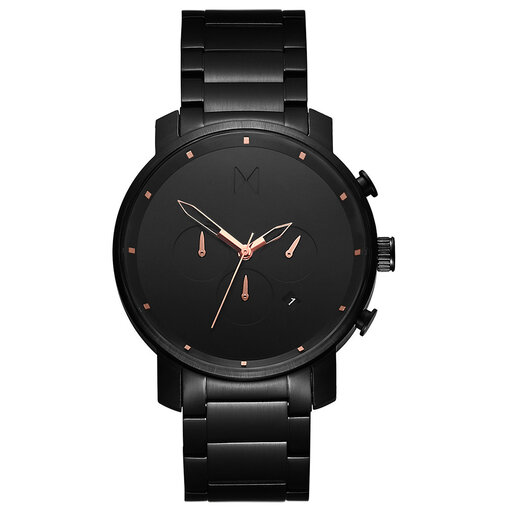 Chrono Black Rose Men's Watch, 45mm