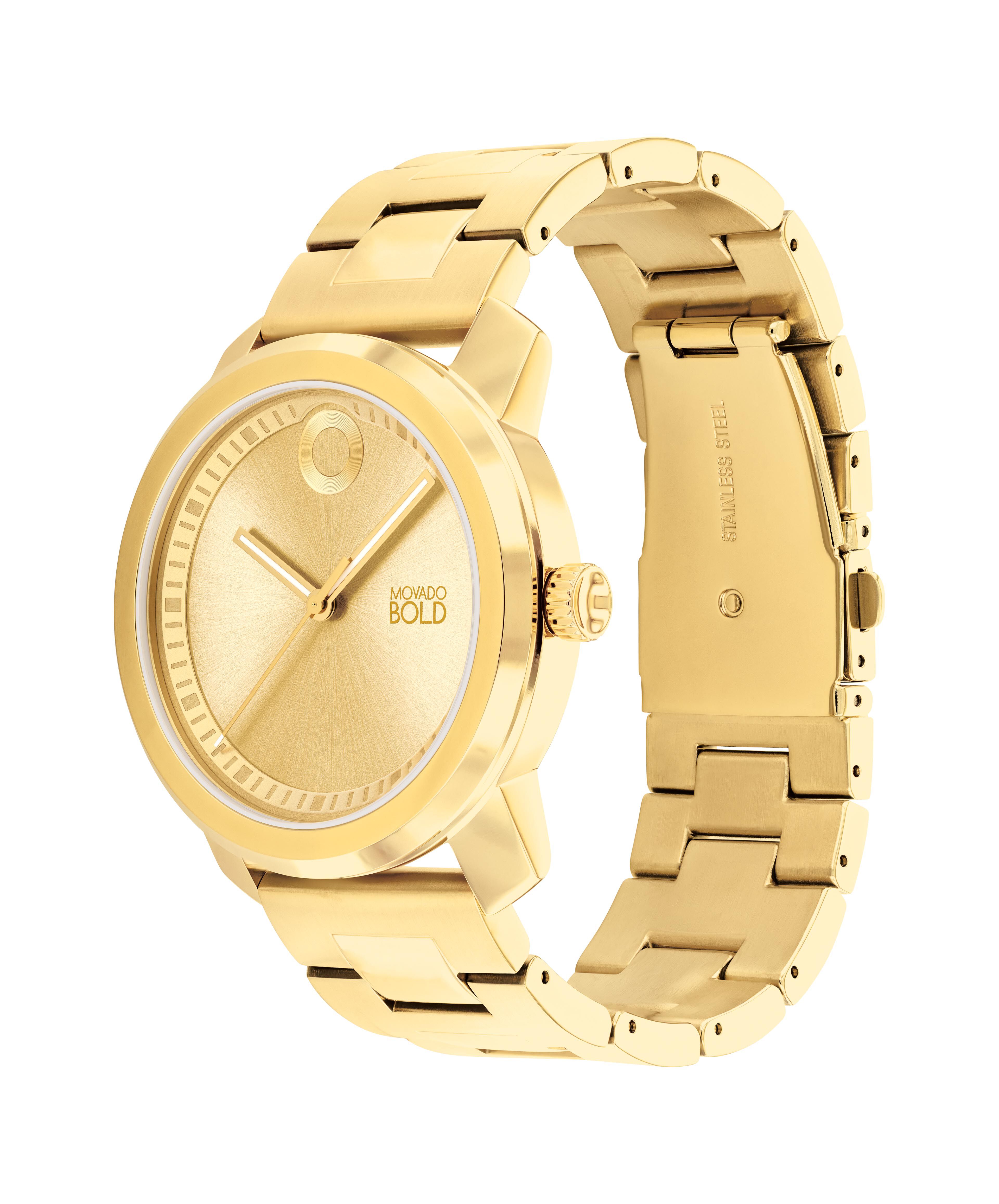 Movado bold gold with diamonds shop