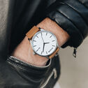 White Tan Men's Watch, 45mm