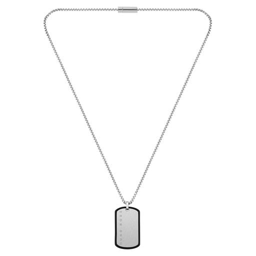 BOSS Men's ID Stainless Steel Necklace