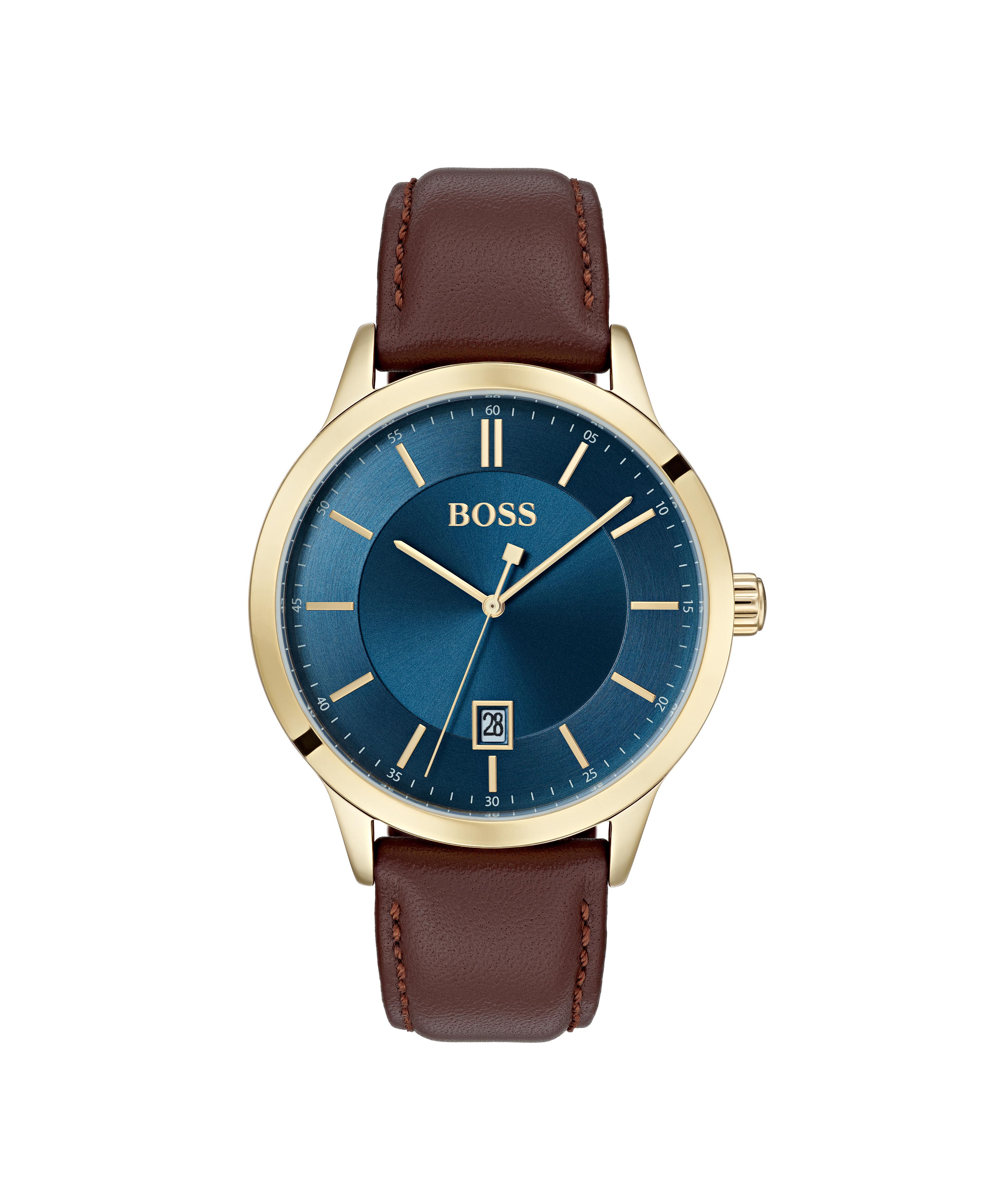 Hugo boss watches blue face store