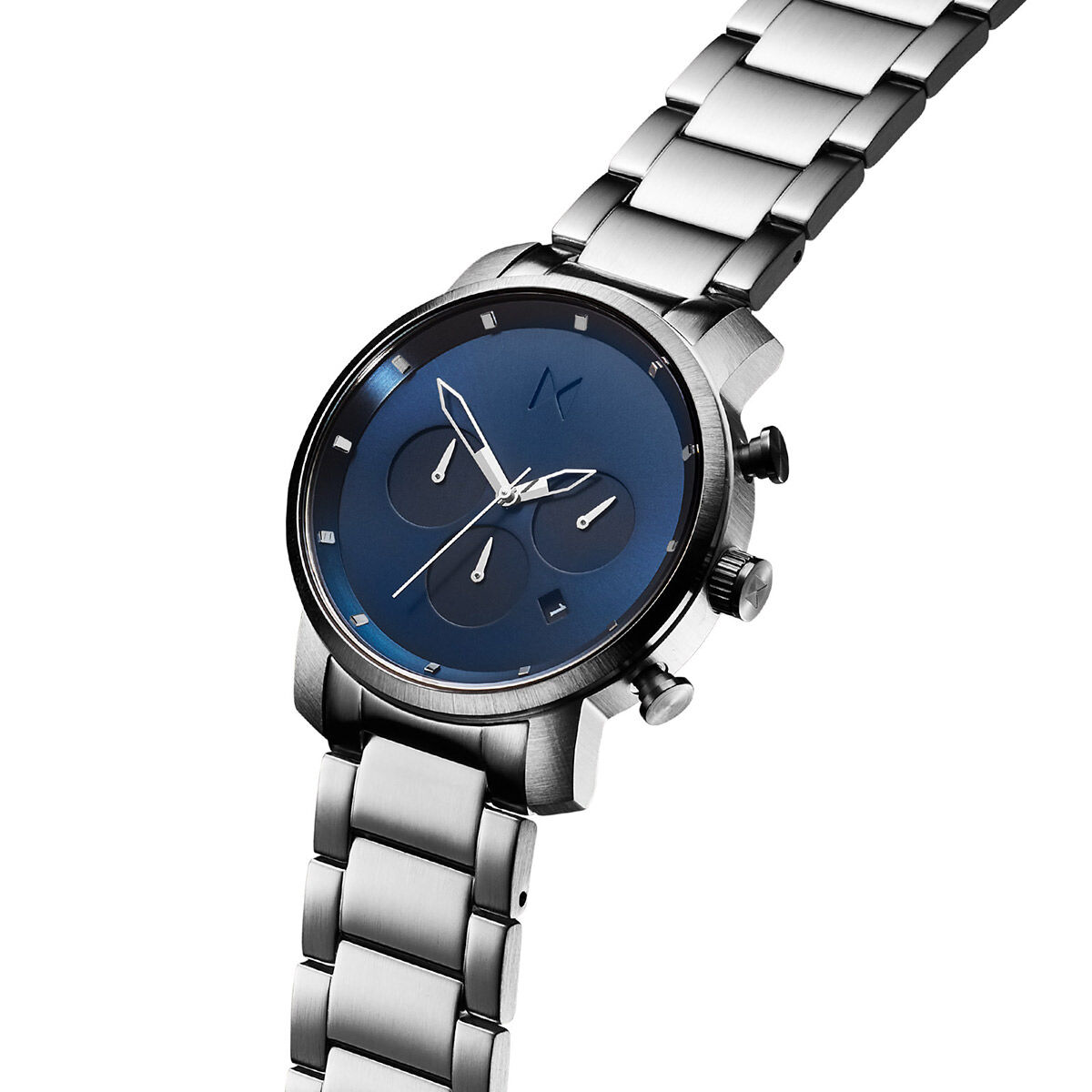 Chrono 40mm Navy Silver Chrono Men s Watch Collection MVMT