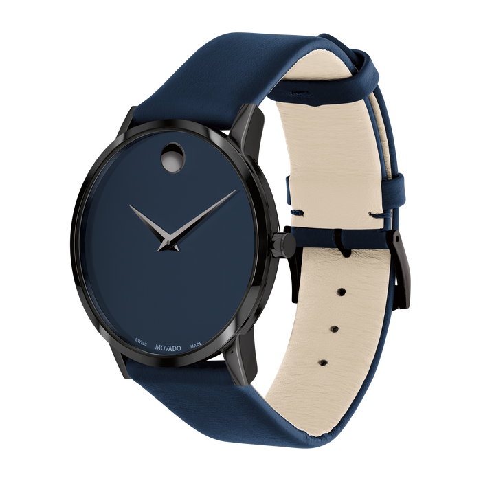 Movado navy blue online