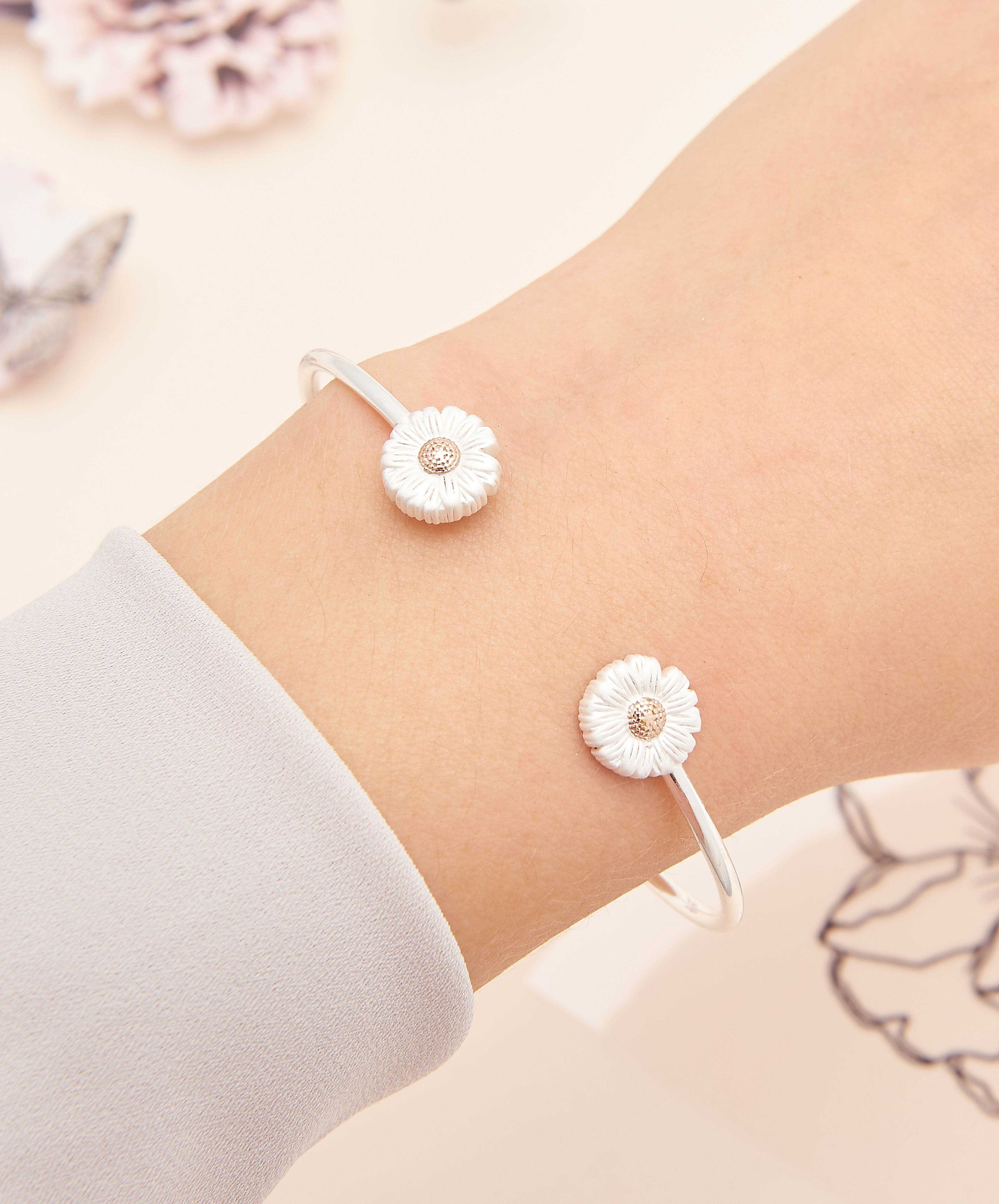Olivia Burton Movado Company Store Ladies Daisy Open Ended