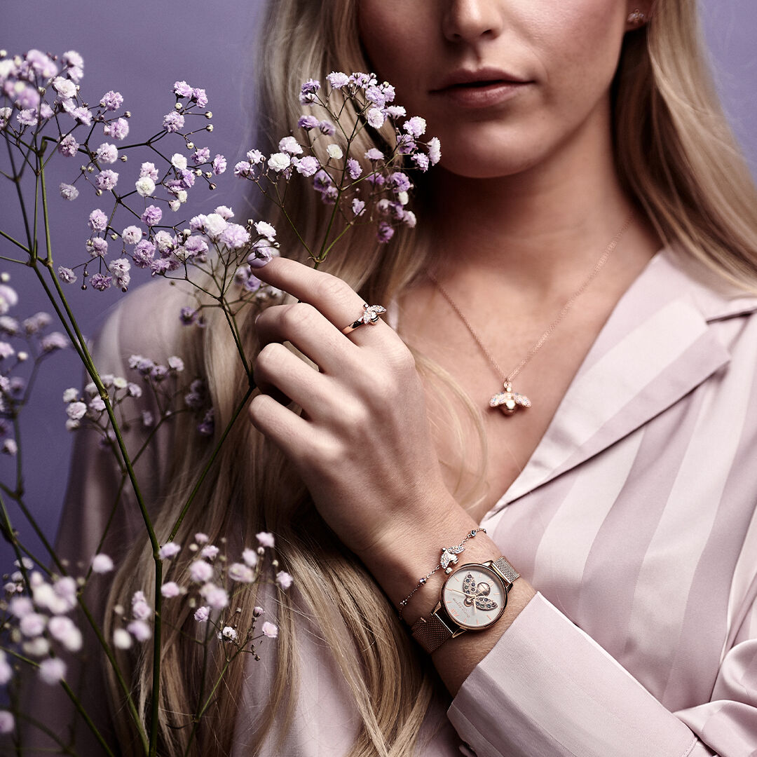 Olivia burton rainbow bee watch deals