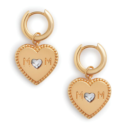 Made for Mom Huggie Hoops Gold
