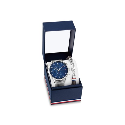 Men's Watch & Bracelet Gift Set, 44mm