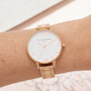 Olivia Burton White Dial Bracelet Rose Gold Women's Watch, 38mm