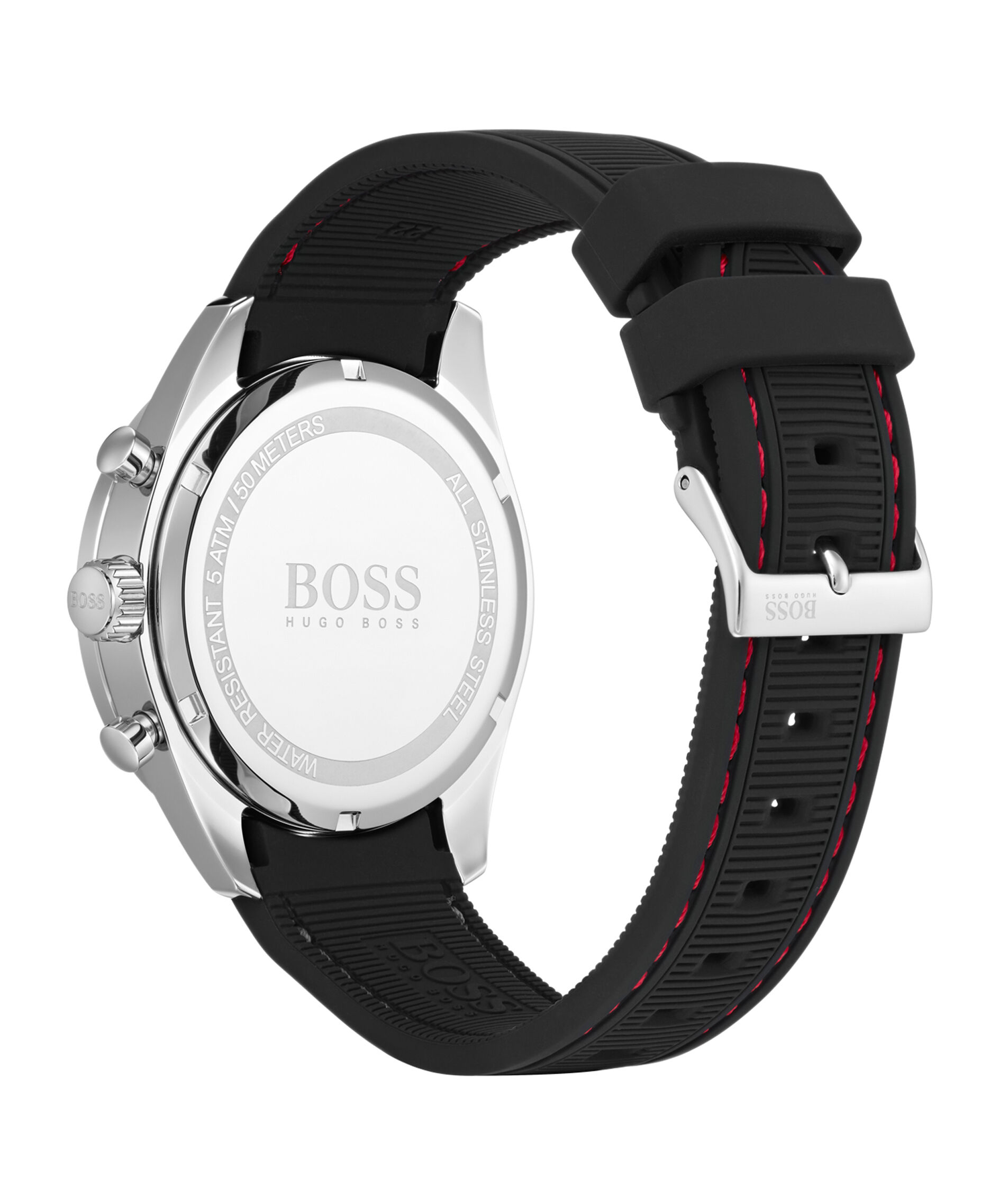 Hugo Boss Movado Company Store Trophy stainless steel case and