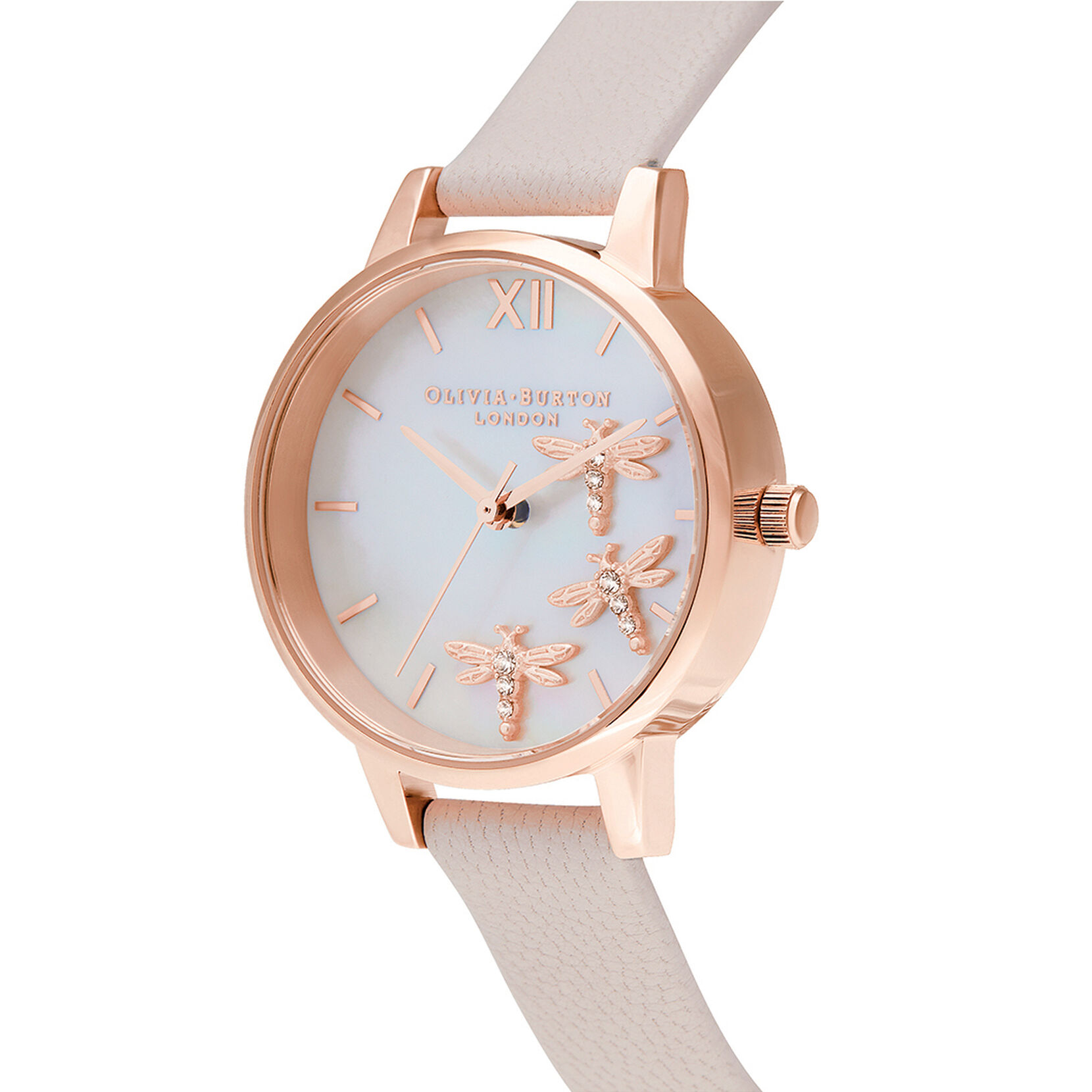Dancing Dragonfly Crystal Women's Watch, 30mm