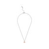 Vintage Bow Charm Necklace Black & Rose Gold